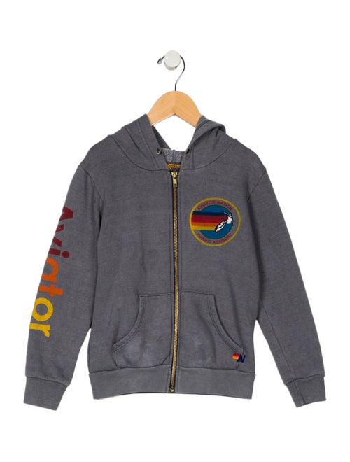 Aviator Nation Boys Printed Zip Up Sweatshirt