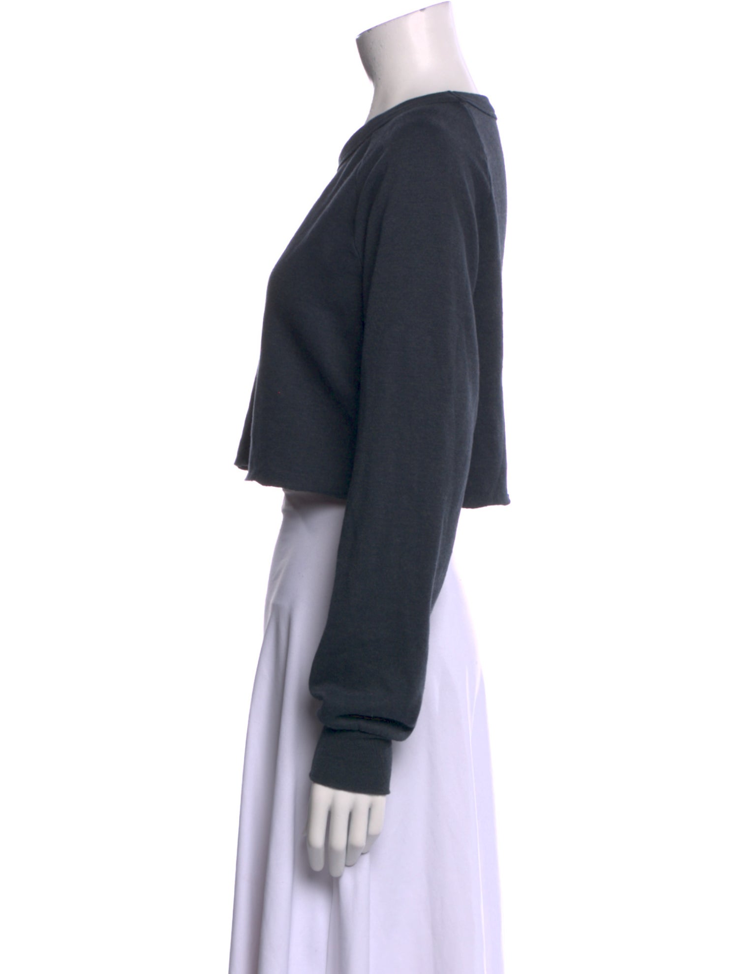 Aviator Nation Graphic Print Crew Neck Crop Top