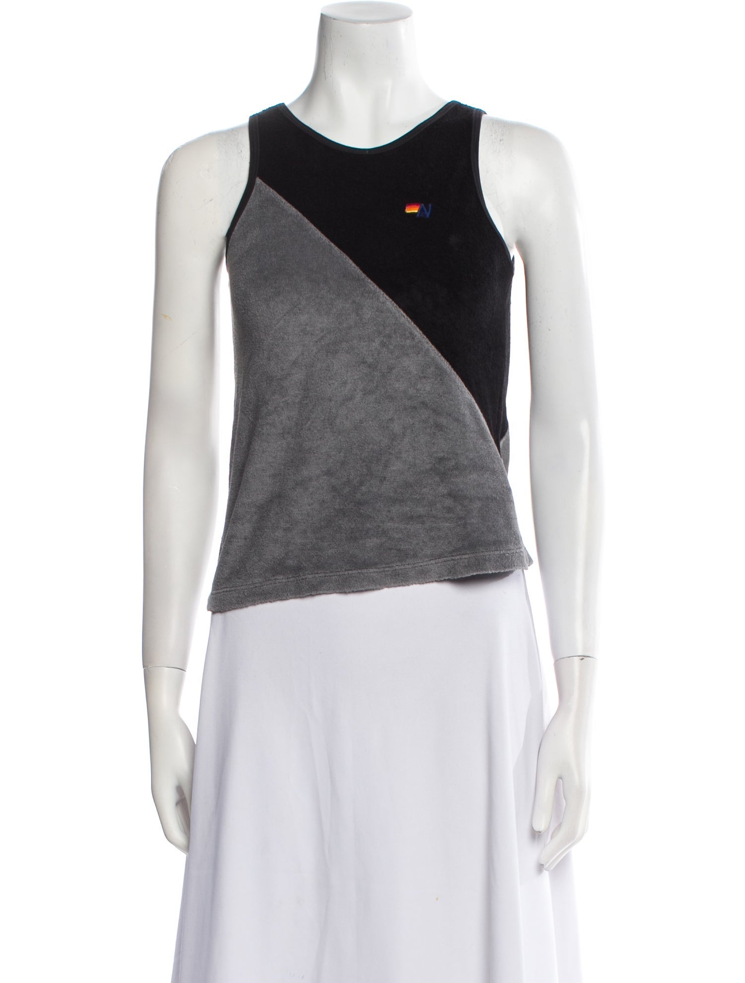 Aviator Nation Scoop Neck Sleeveless Top
