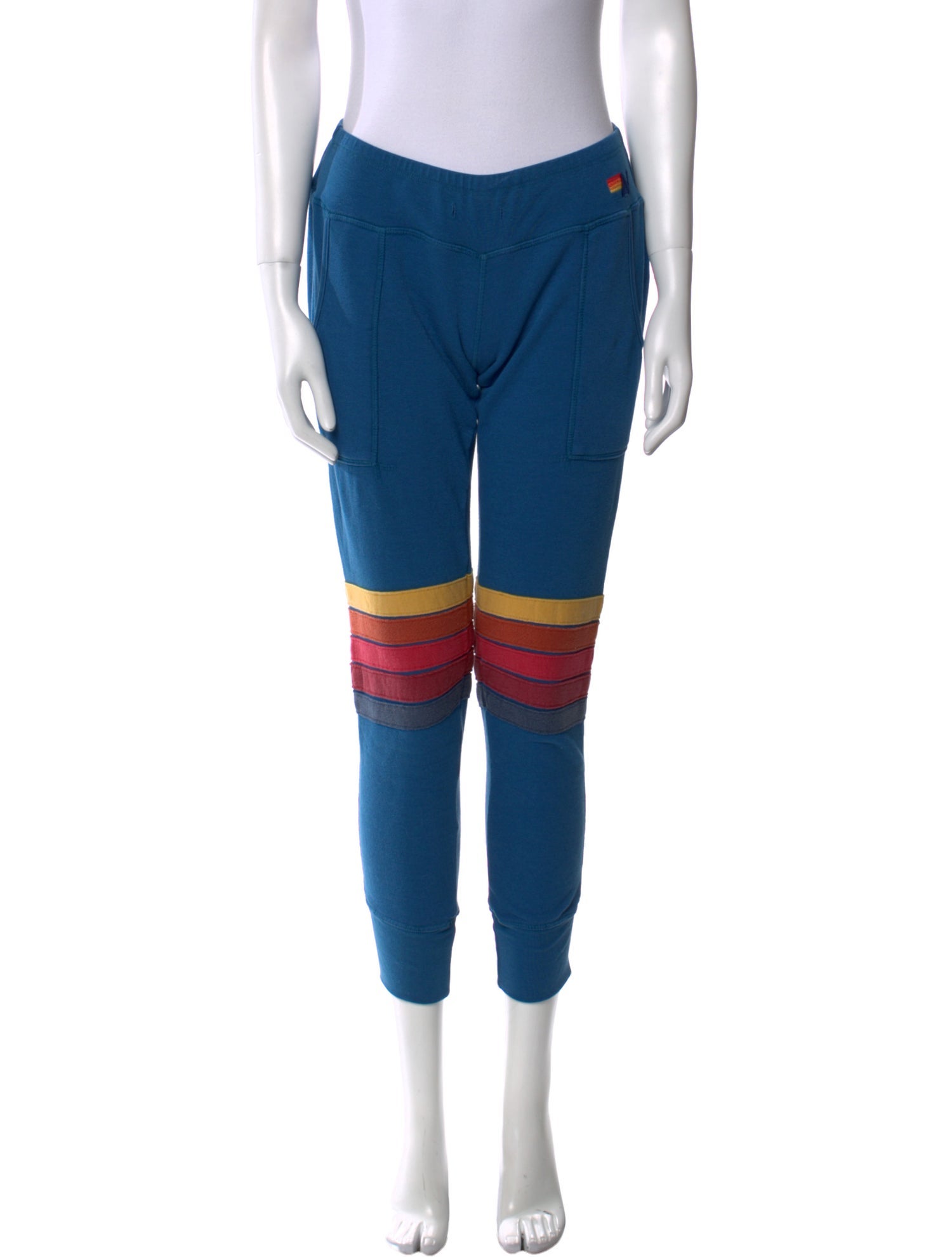 Aviator Nation Striped Skinny Leg Pants