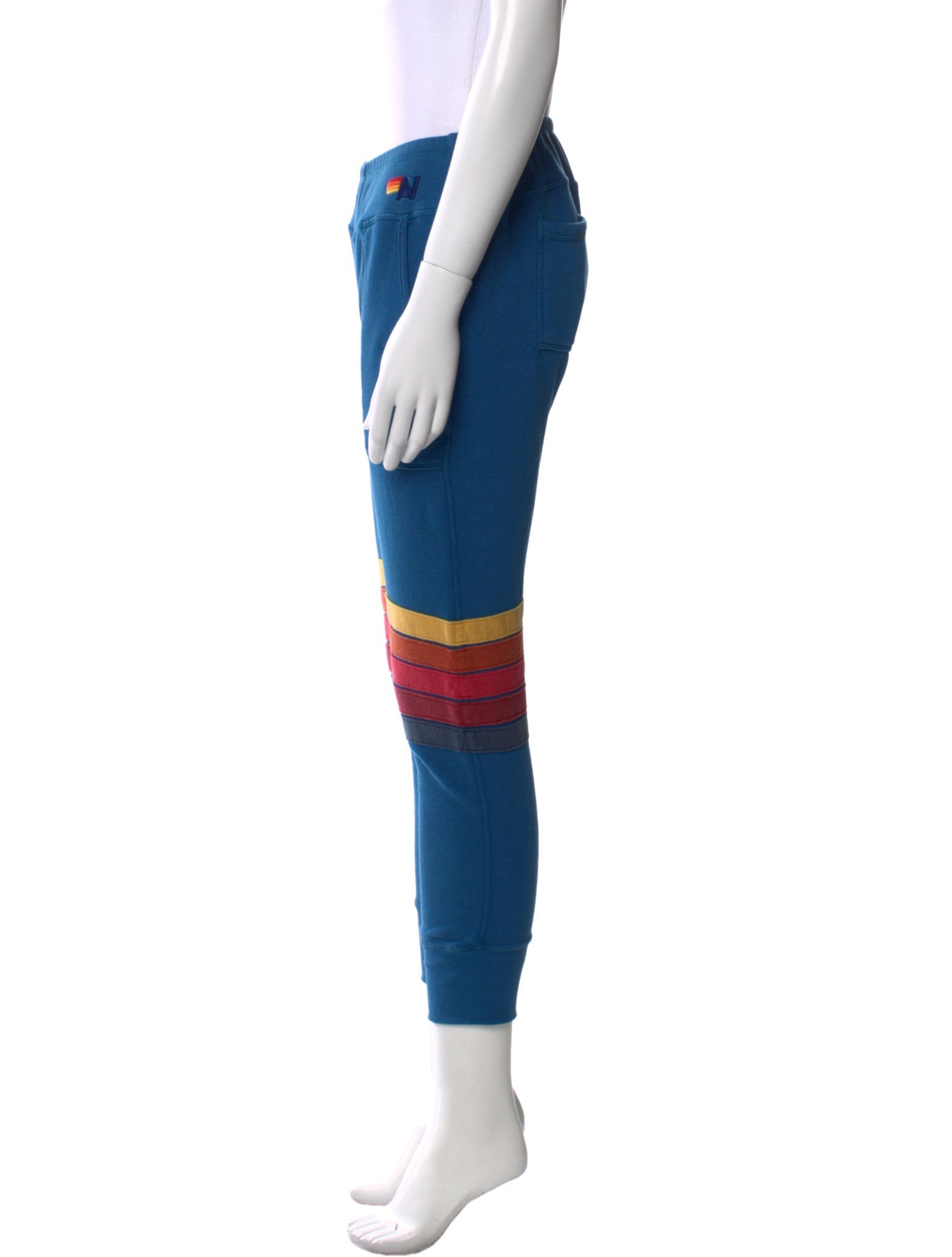 Aviator Nation Striped Skinny Leg Pants