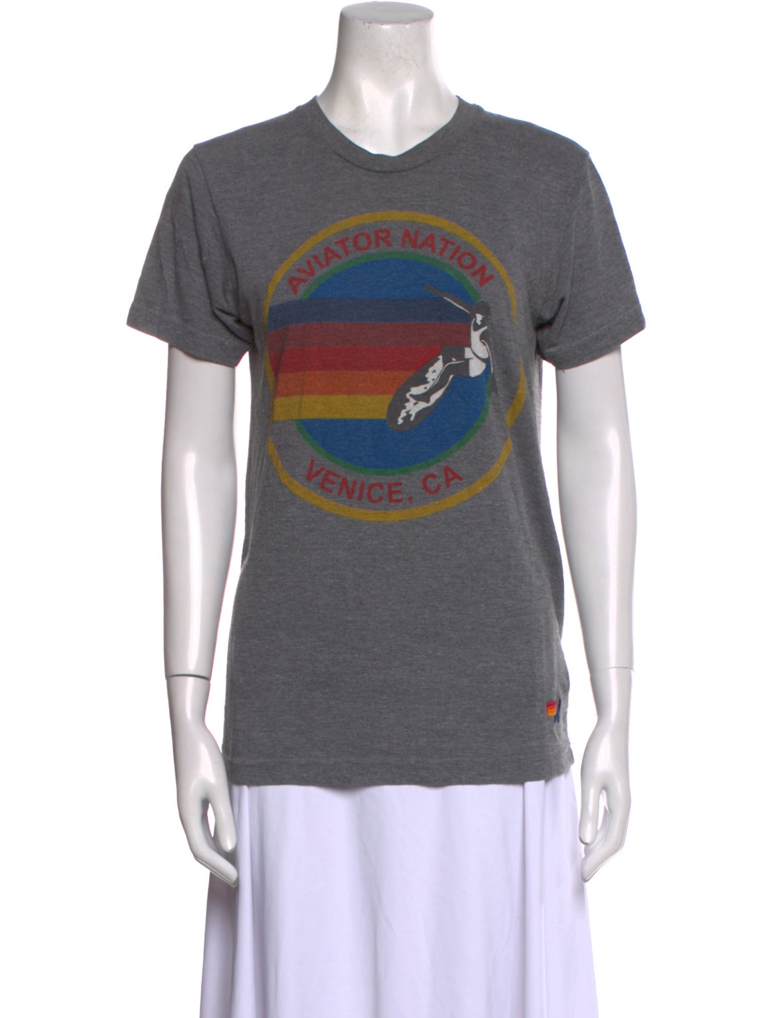 Aviator Nation Graphic Print Crew Neck T-Shirt