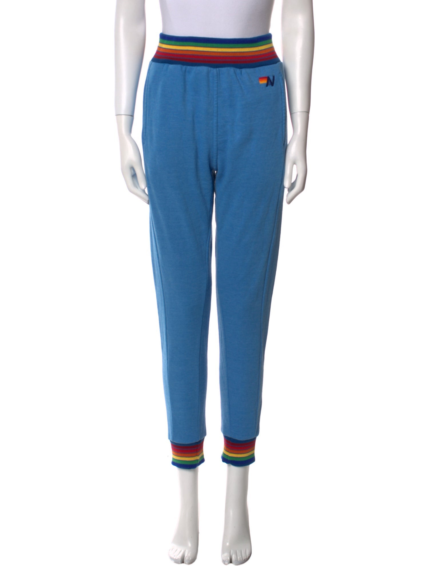 Aviator Nation Striped Skinny Leg Pants