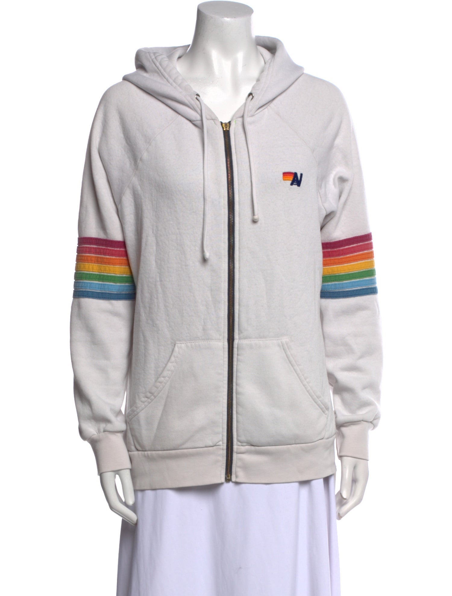 Aviator Nation Graphic Print V-Neck Sweatshirt