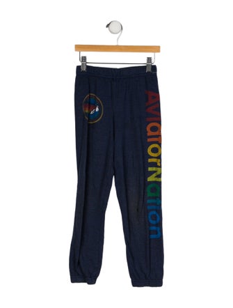 Aviator Nation Girls Pattern Print Joggers