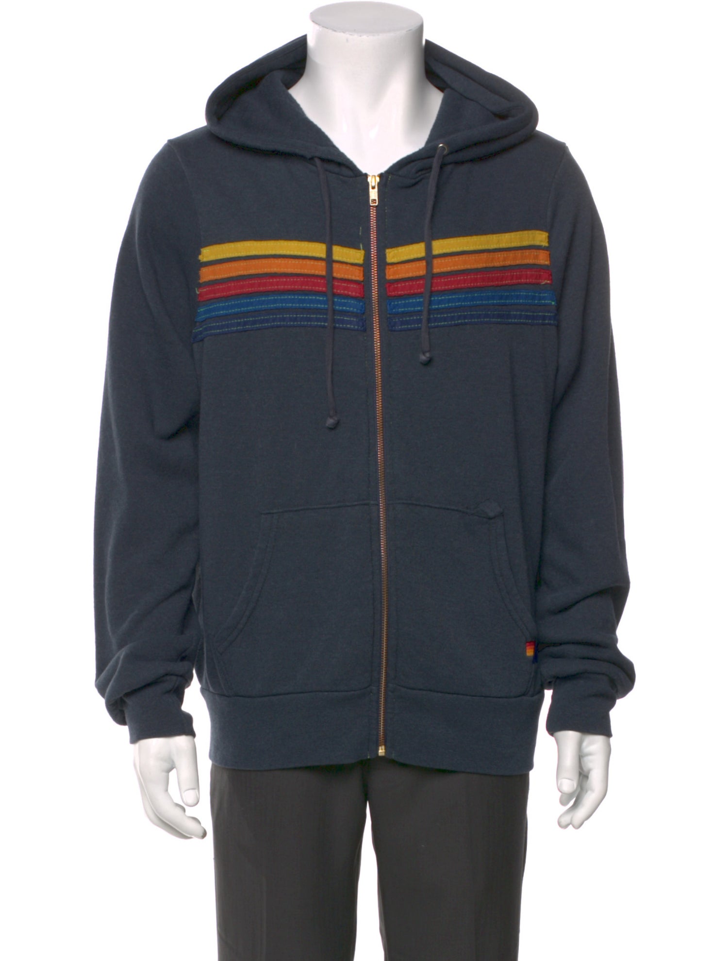 Aviator Nation Striped V-Neck Cardigan