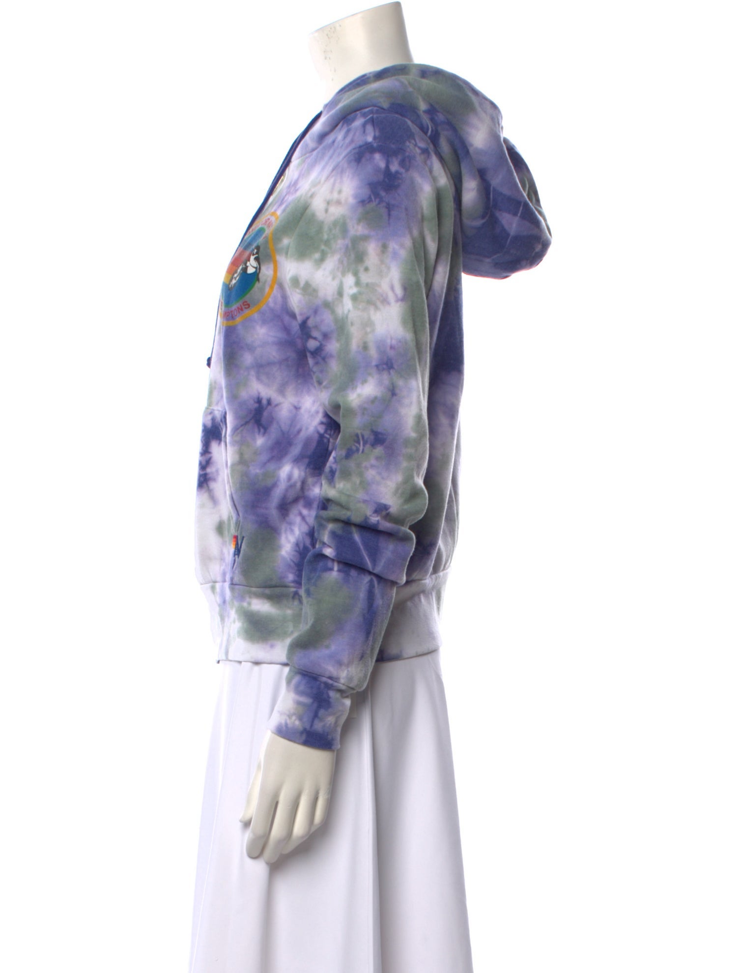 Aviator Nation Tie-Dye Print V-Neck Sweatshirt