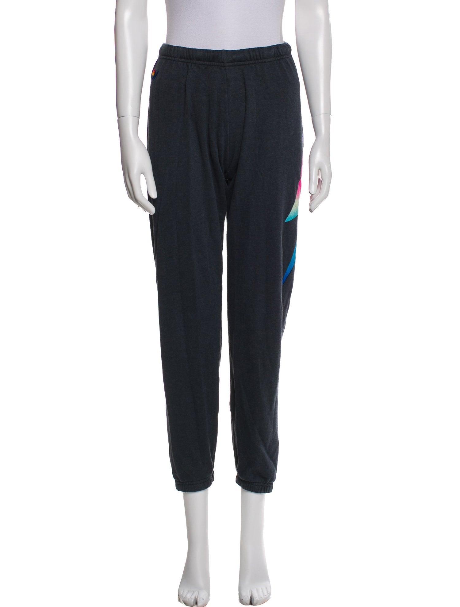 Aviator Nation Graphic Print Embroidered Accent Sweatpants