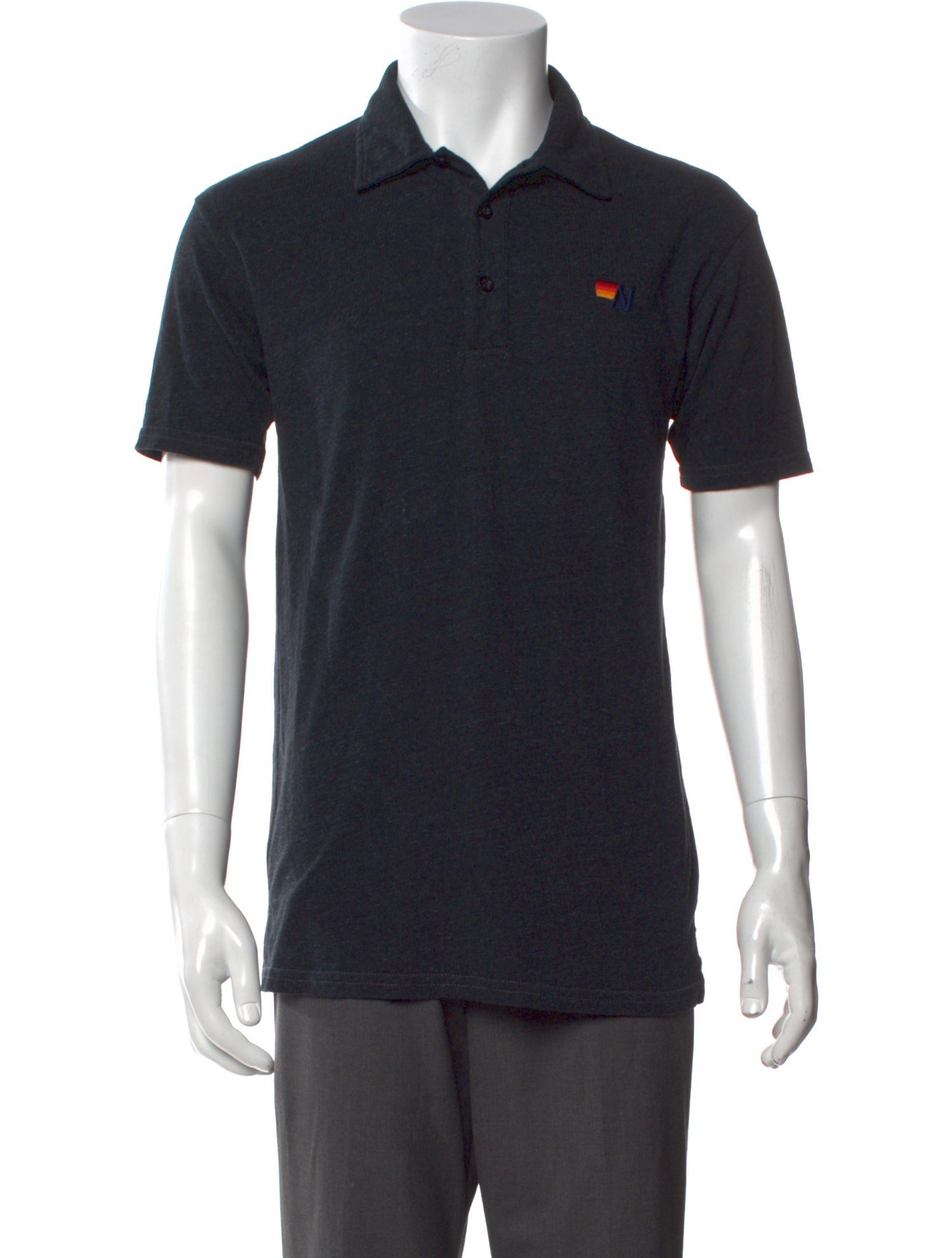 Aviator Nation Collar Short Sleeve Polo Shirt