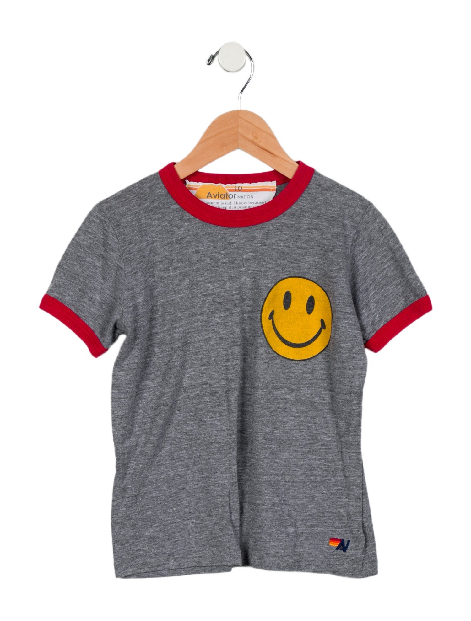 Aviator Nation Kids' Smiley Graphic T-Shirt