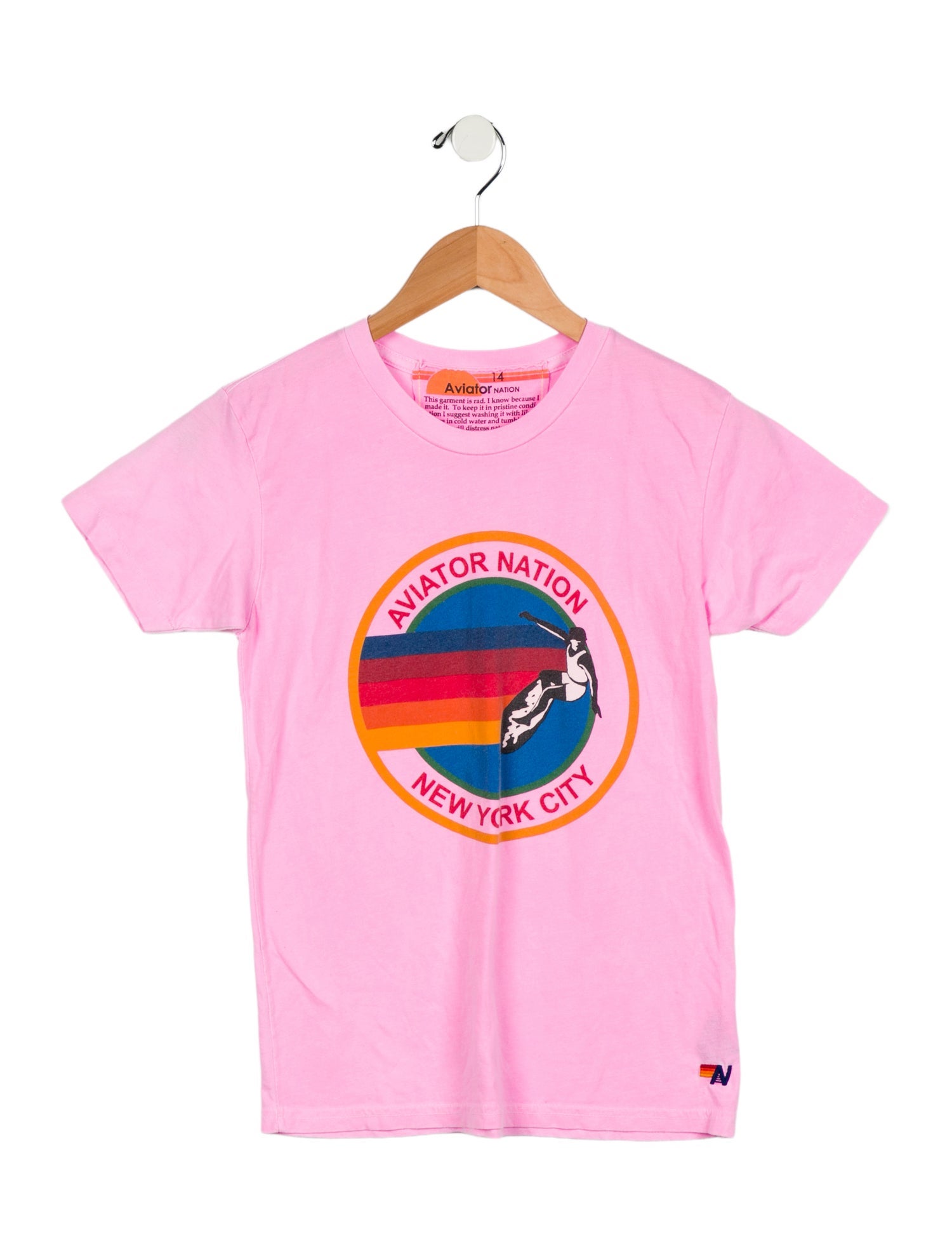 Aviator Nation Girls' Graphic Short Sleeve Top