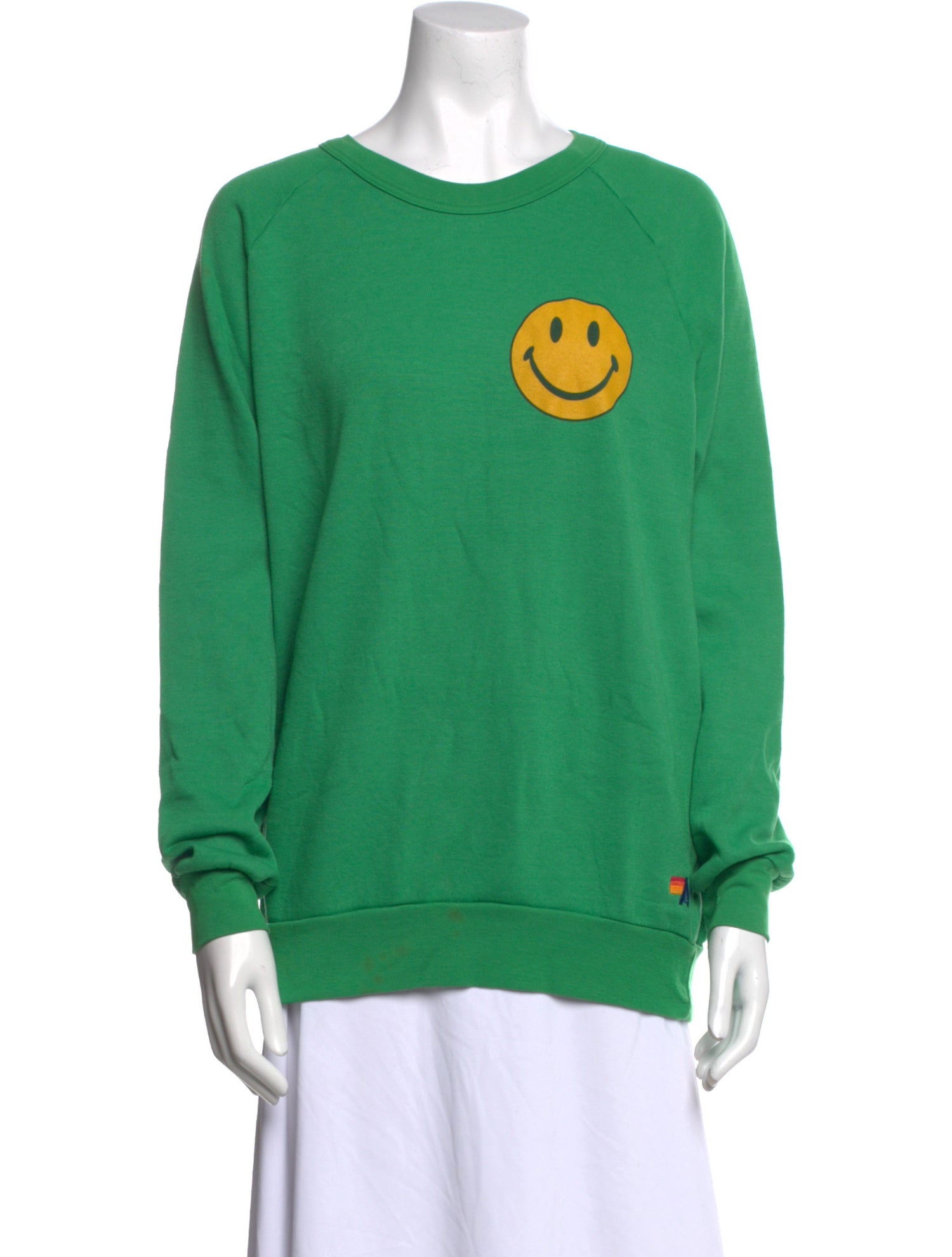 Aviator Nation Graphic Print Scoop Neck Sweater