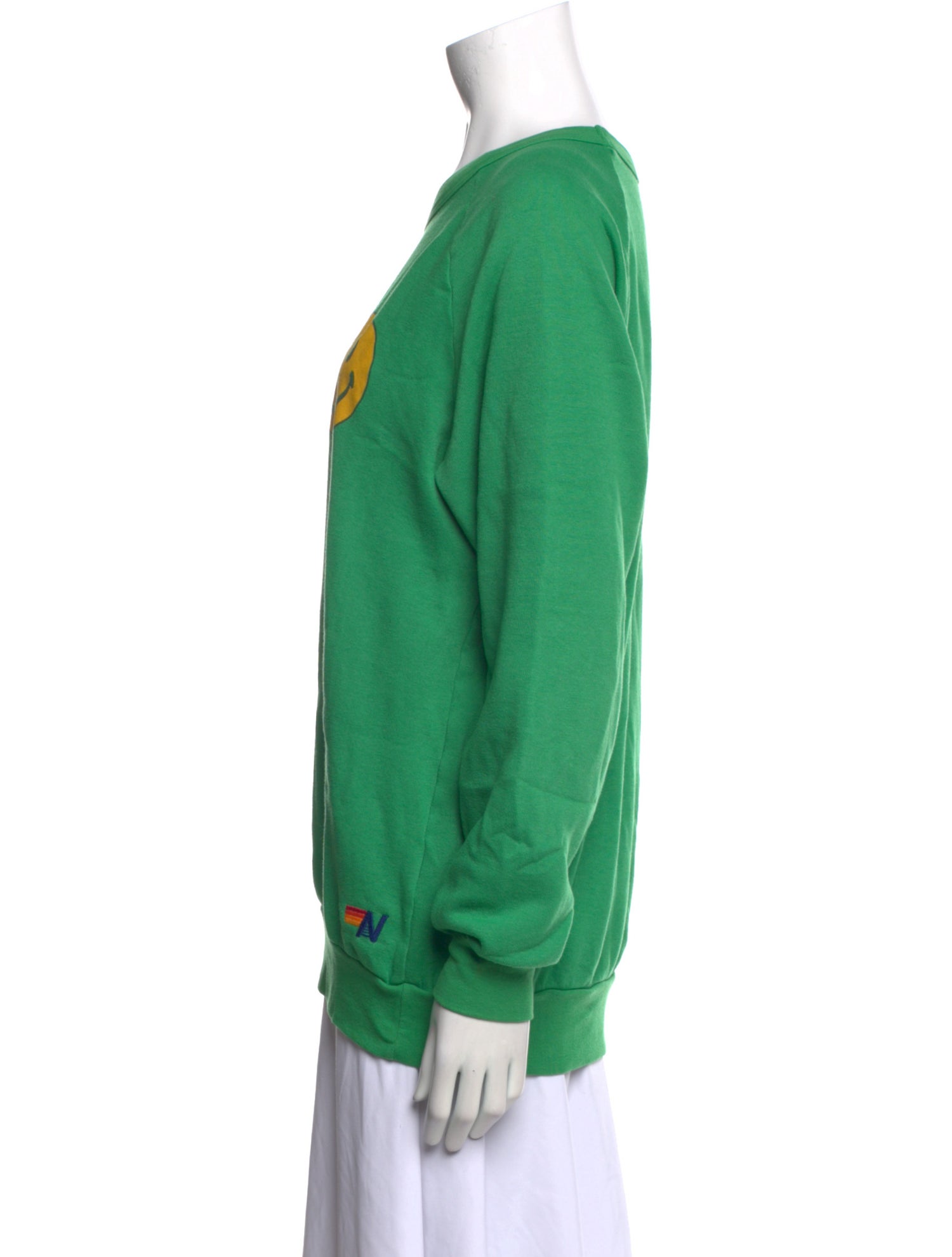 Aviator Nation Graphic Print Scoop Neck Sweater