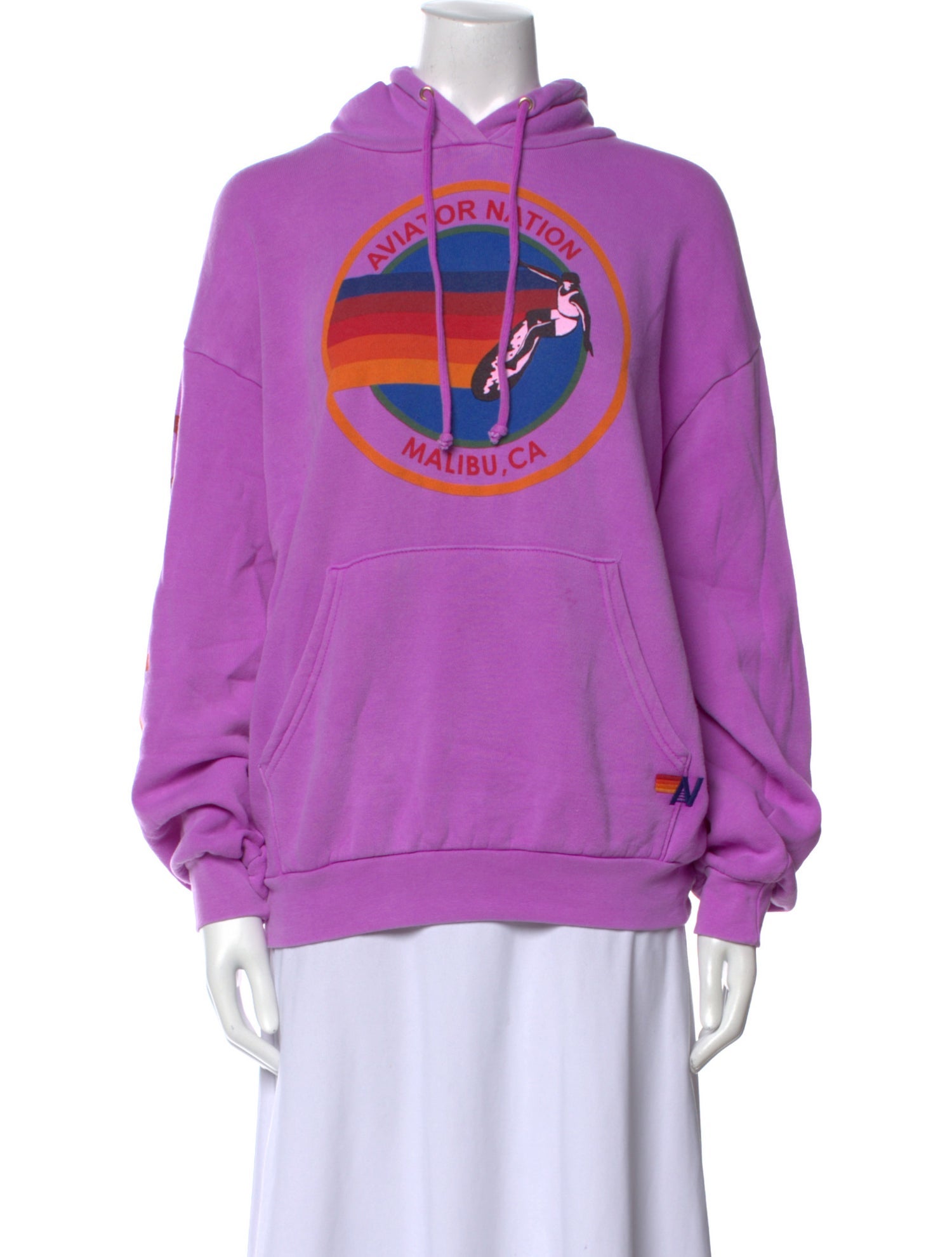 Aviator Nation Graphic Print Crew Neck Sweatshirt