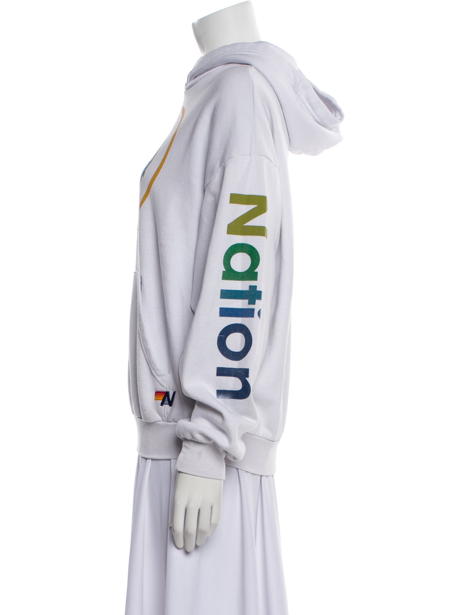 Aviator Nation Graphic Print Mock Neck Sweatshirt