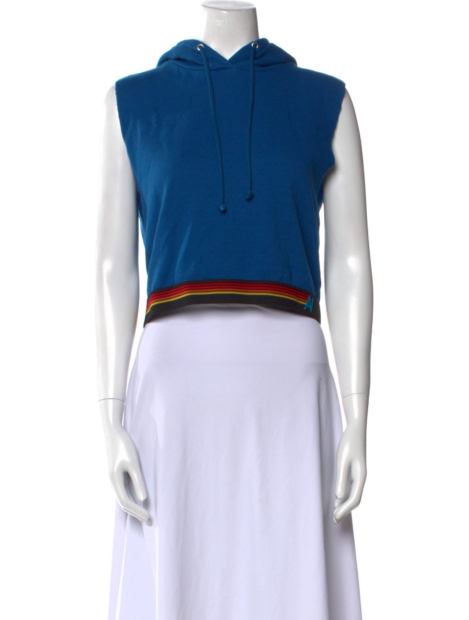 Aviator Nation Crew Neck Sleeveless Crop Top