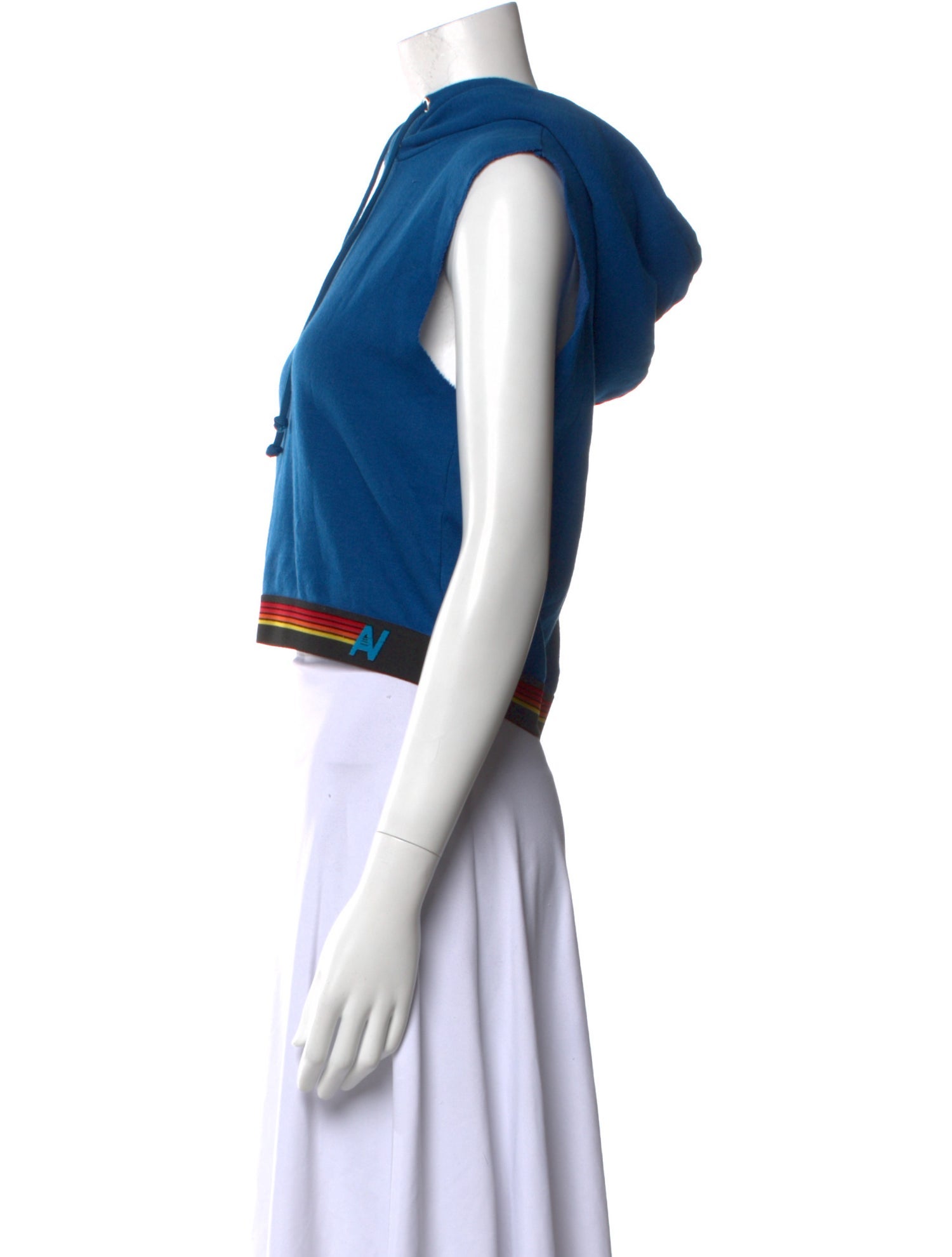 Aviator Nation Crew Neck Sleeveless Crop Top