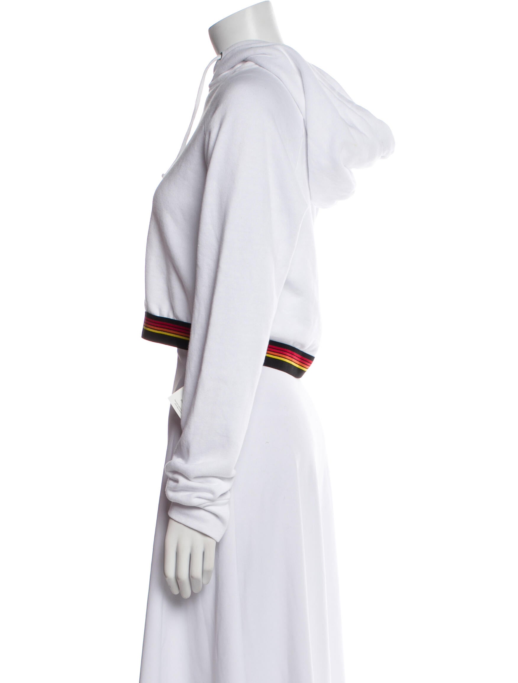 Aviator Nation Mock Neck Long Sleeve Crop Top