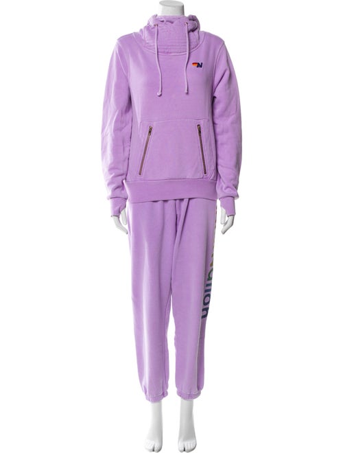 Aviator Nation Embroidered Accent Pant Set