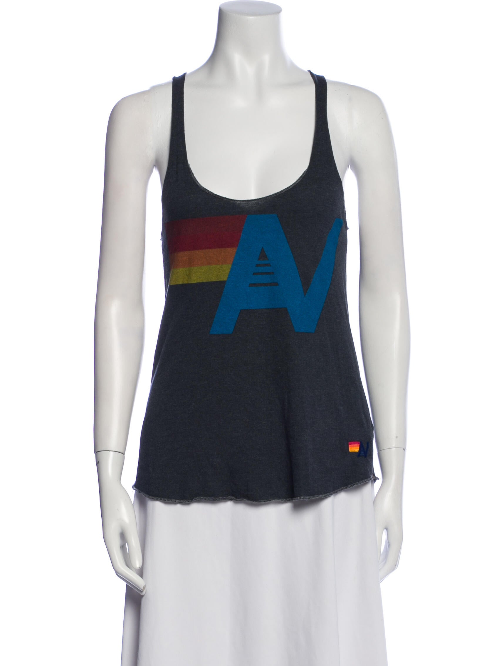 Aviator Nation Graphic Print Scoop Neck Top w/ Tags