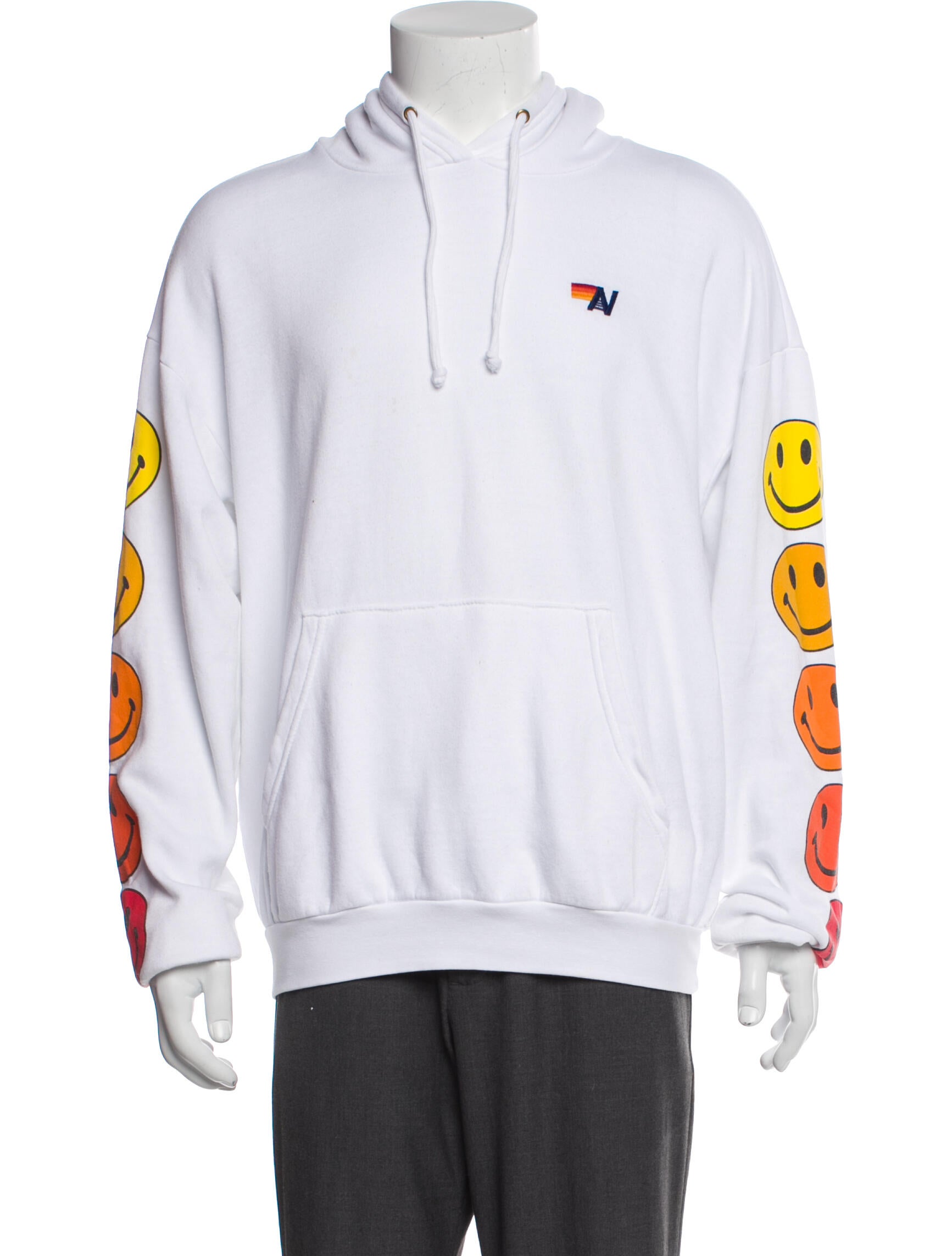 Aviator Nation Graphic Print Mock Neck Hoodie