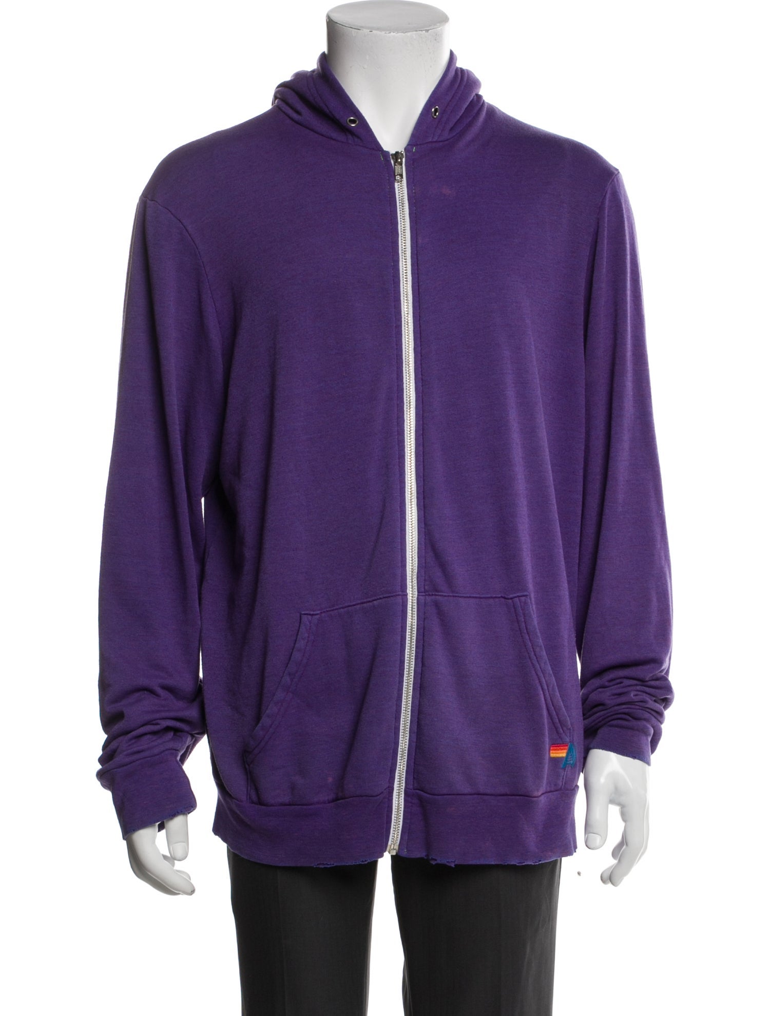 Aviator Nation Mock Neck Long Sleeve Hoodie