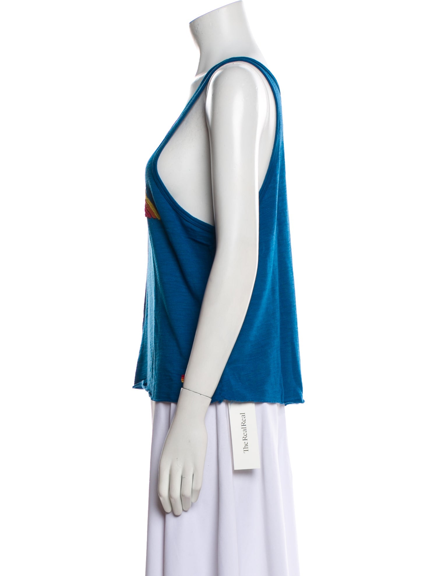 Aviator Nation Graphic Print Scoop Neck Top