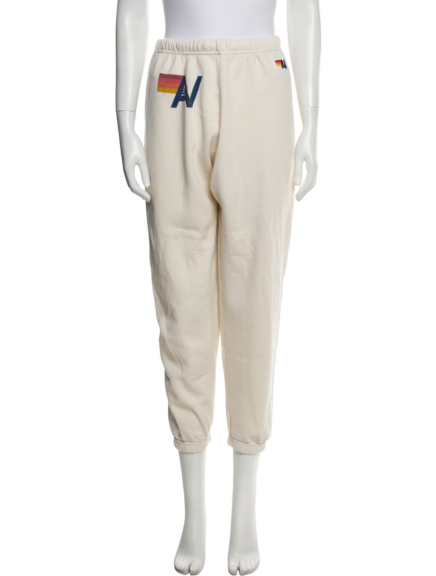 Aviator Nation Graphic Print Embroidered Accent Sweatpants