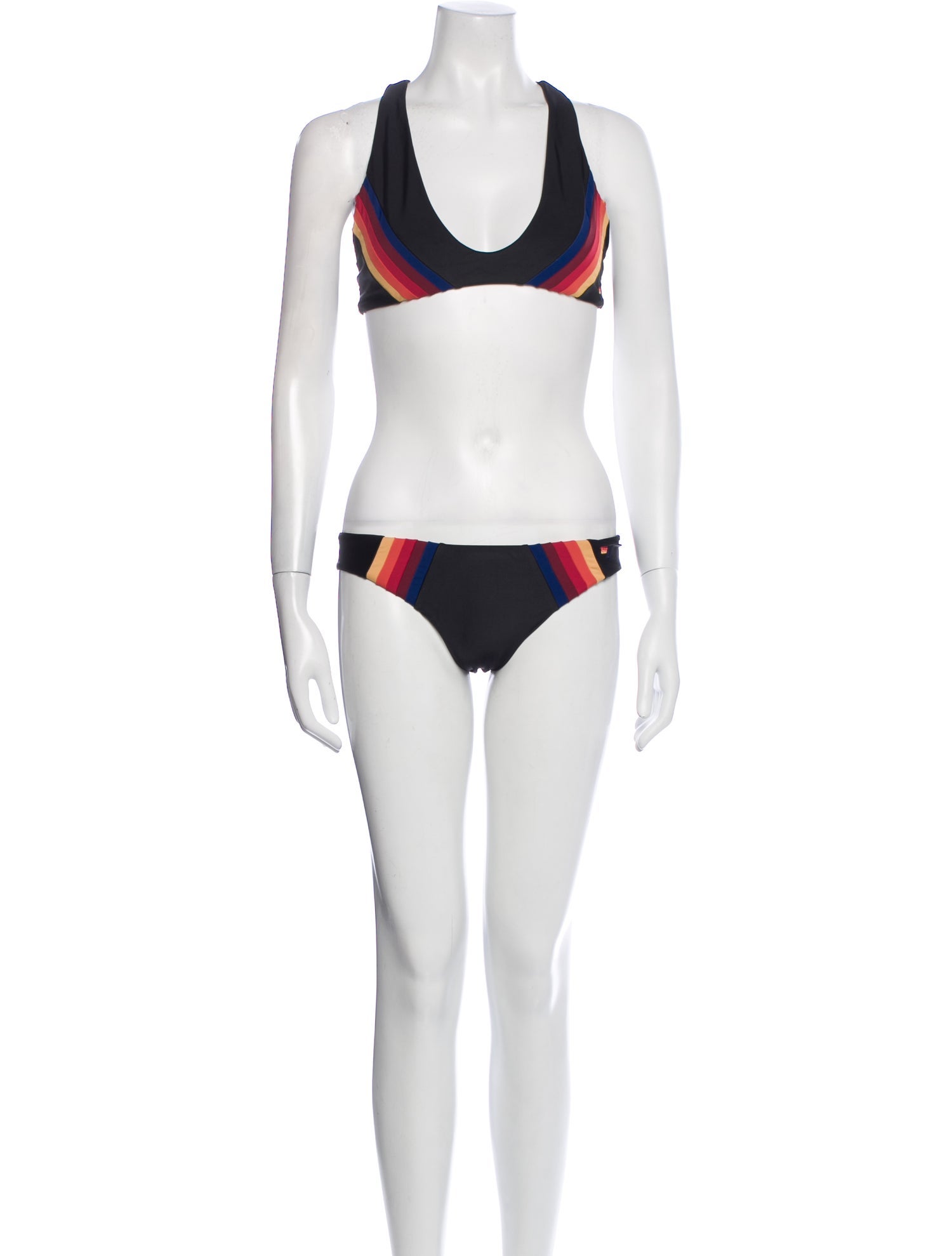 Aviator Nation Striped Bikini