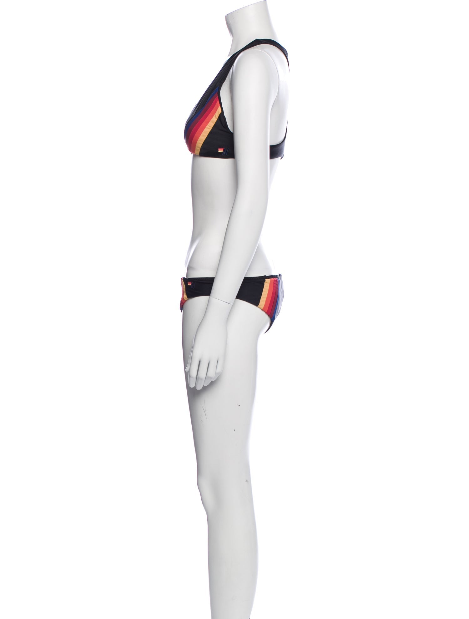 Aviator Nation Striped Bikini