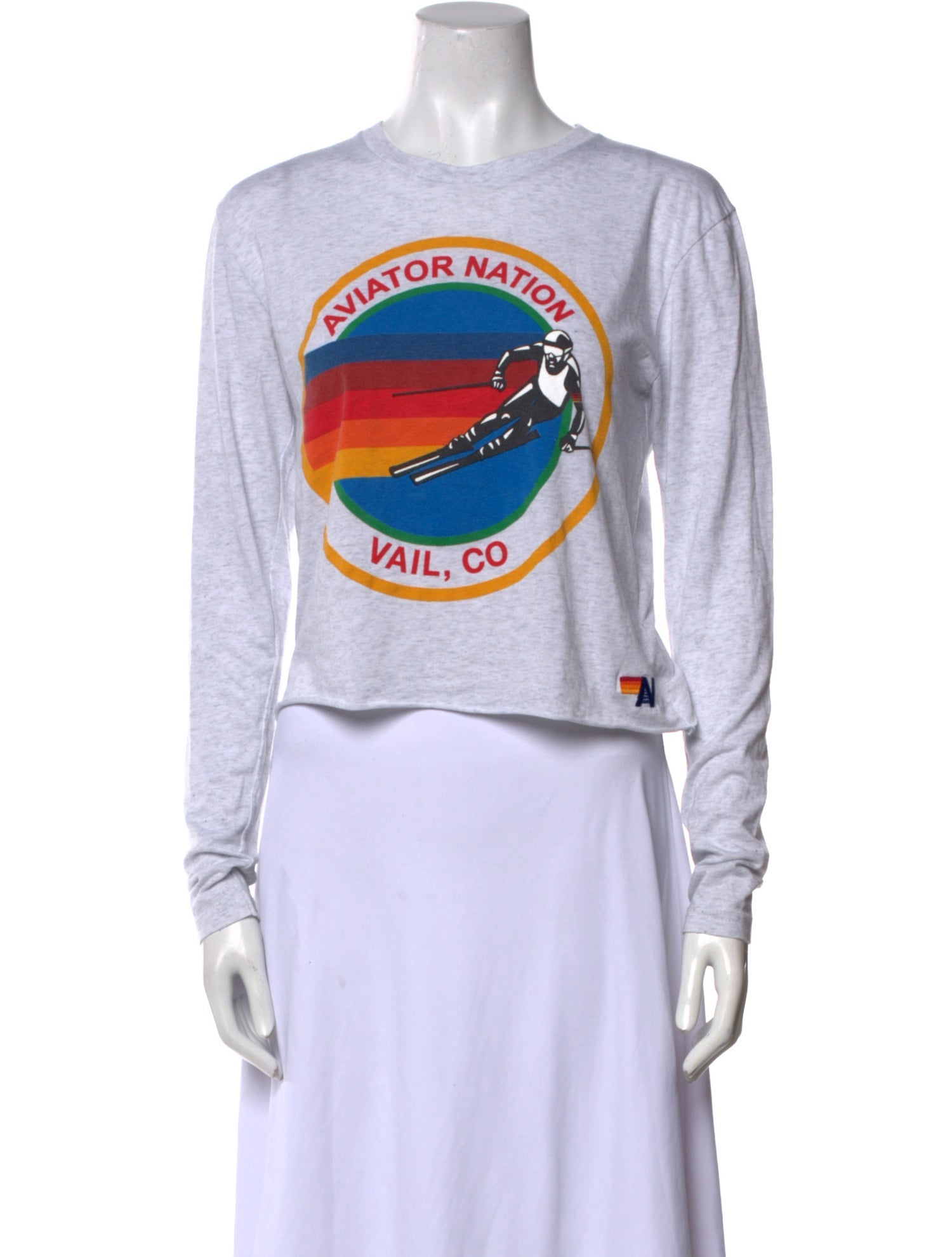 Aviator Nation Graphic Print Crew Neck Sweatshirt