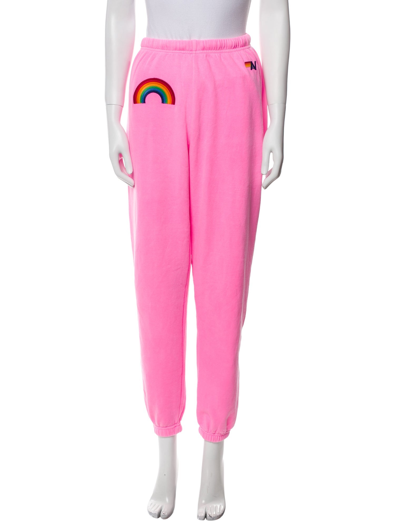 Aviator Nation Graphic Print Embroidered Accent Sweatpants