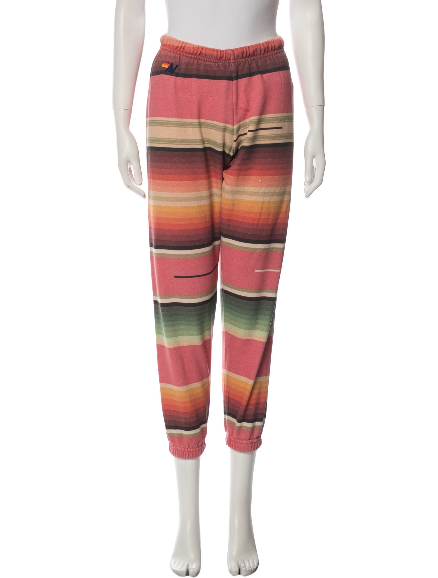 Aviator Nation Striped Skinny Leg Pants