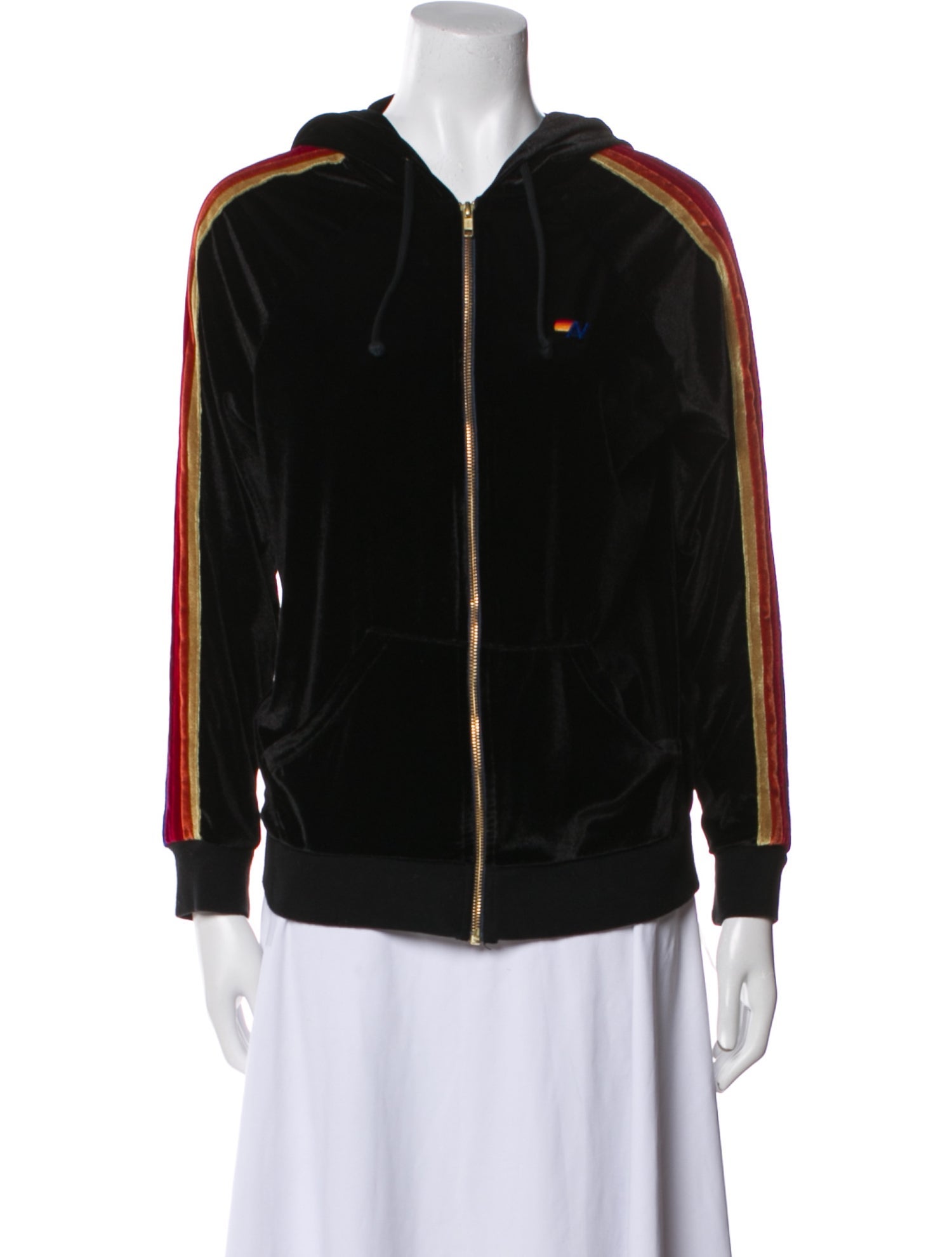 Aviator Nation Striped Bomber Jacket