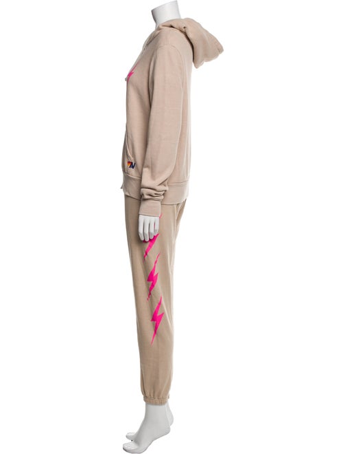 Aviator Nation Graphic Print Embroidered Accent Pant Set