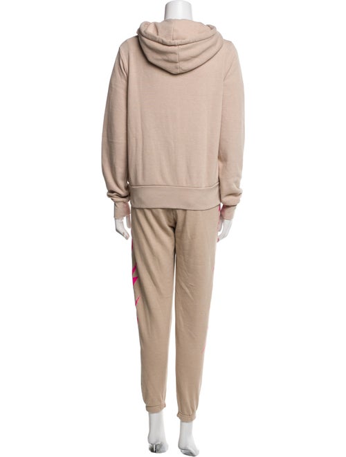 Aviator Nation Graphic Print Embroidered Accent Pant Set