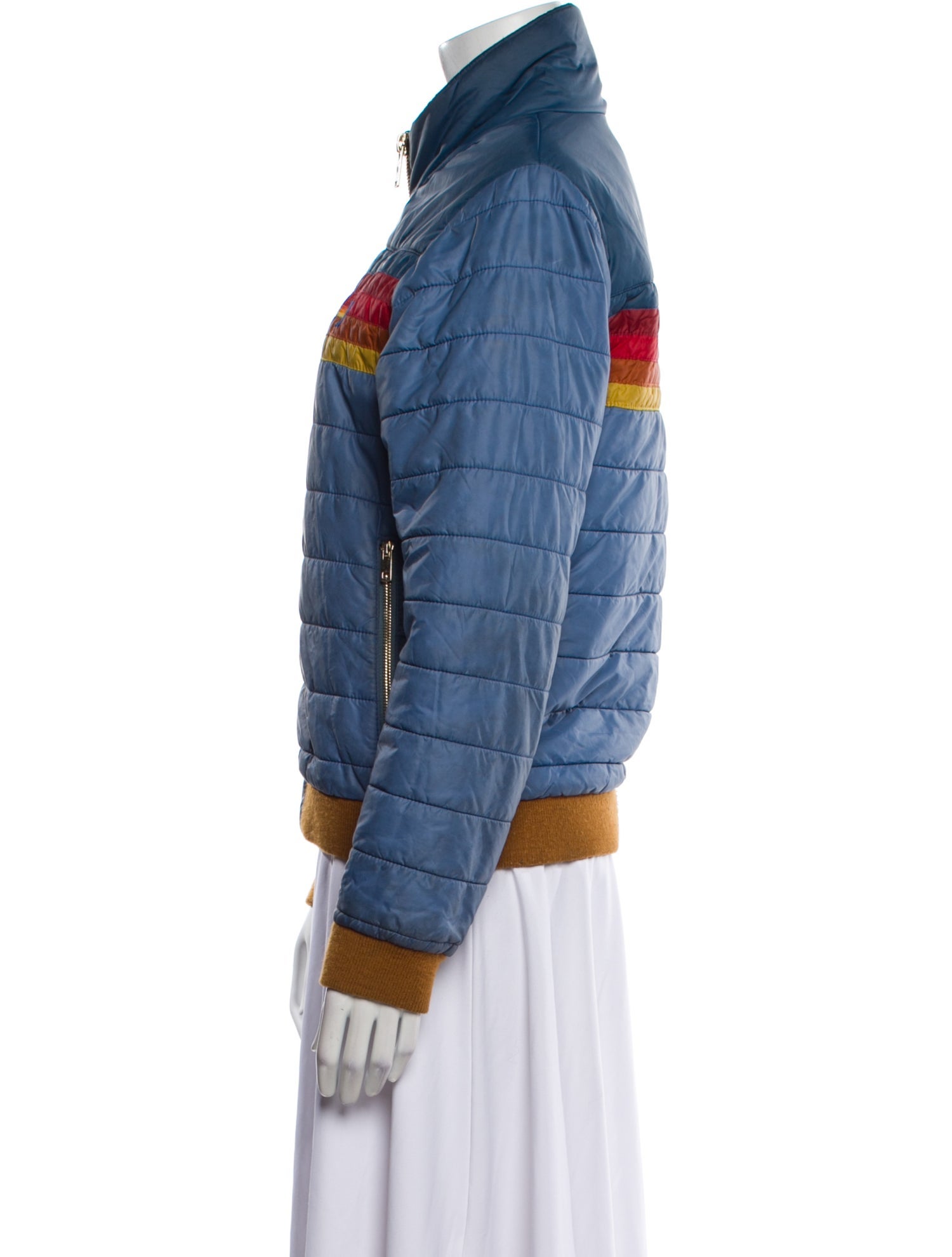 Aviator Nation Nylon Striped Jacket