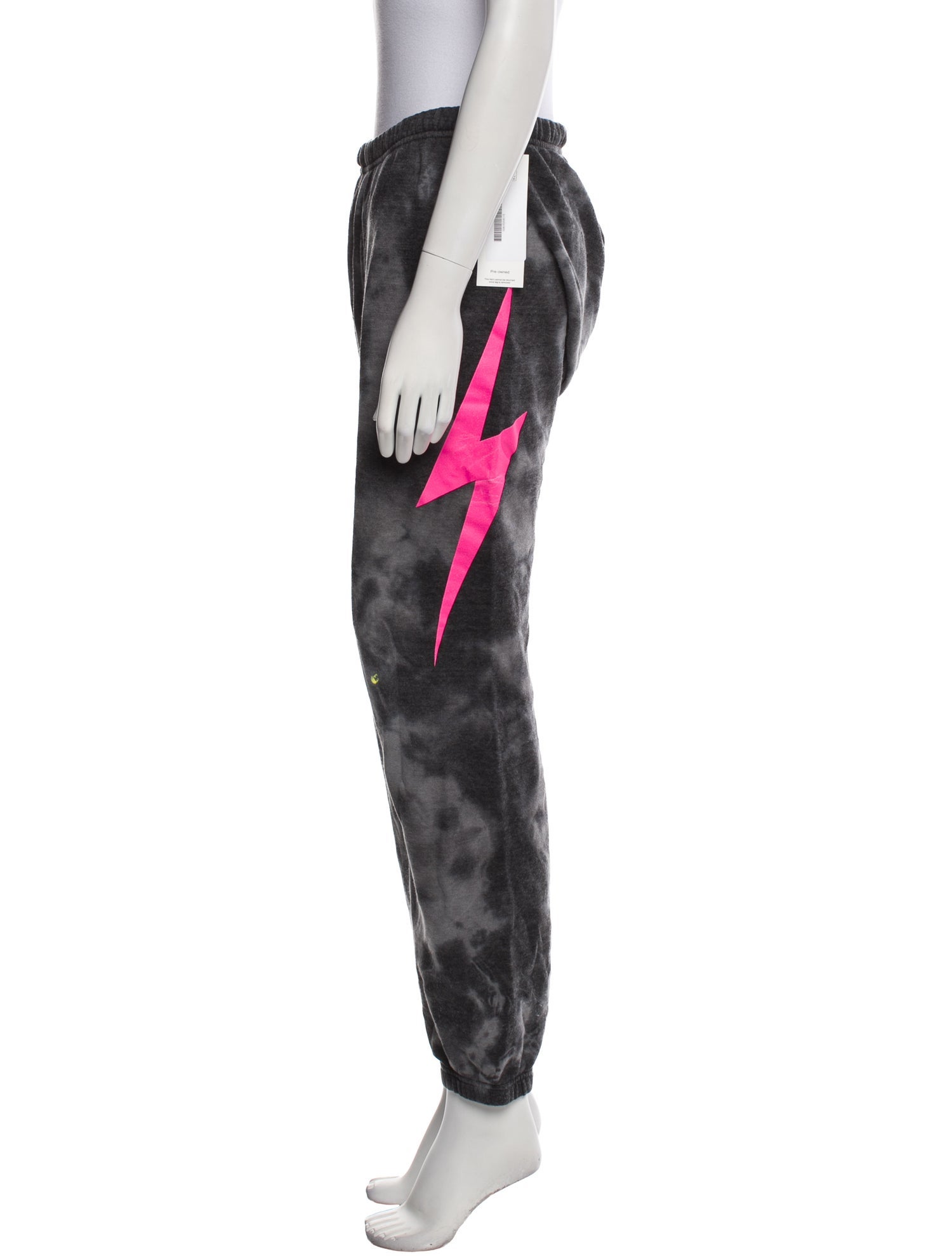 Aviator Nation Tie-Dye Print Embroidered Accent Sweatpants