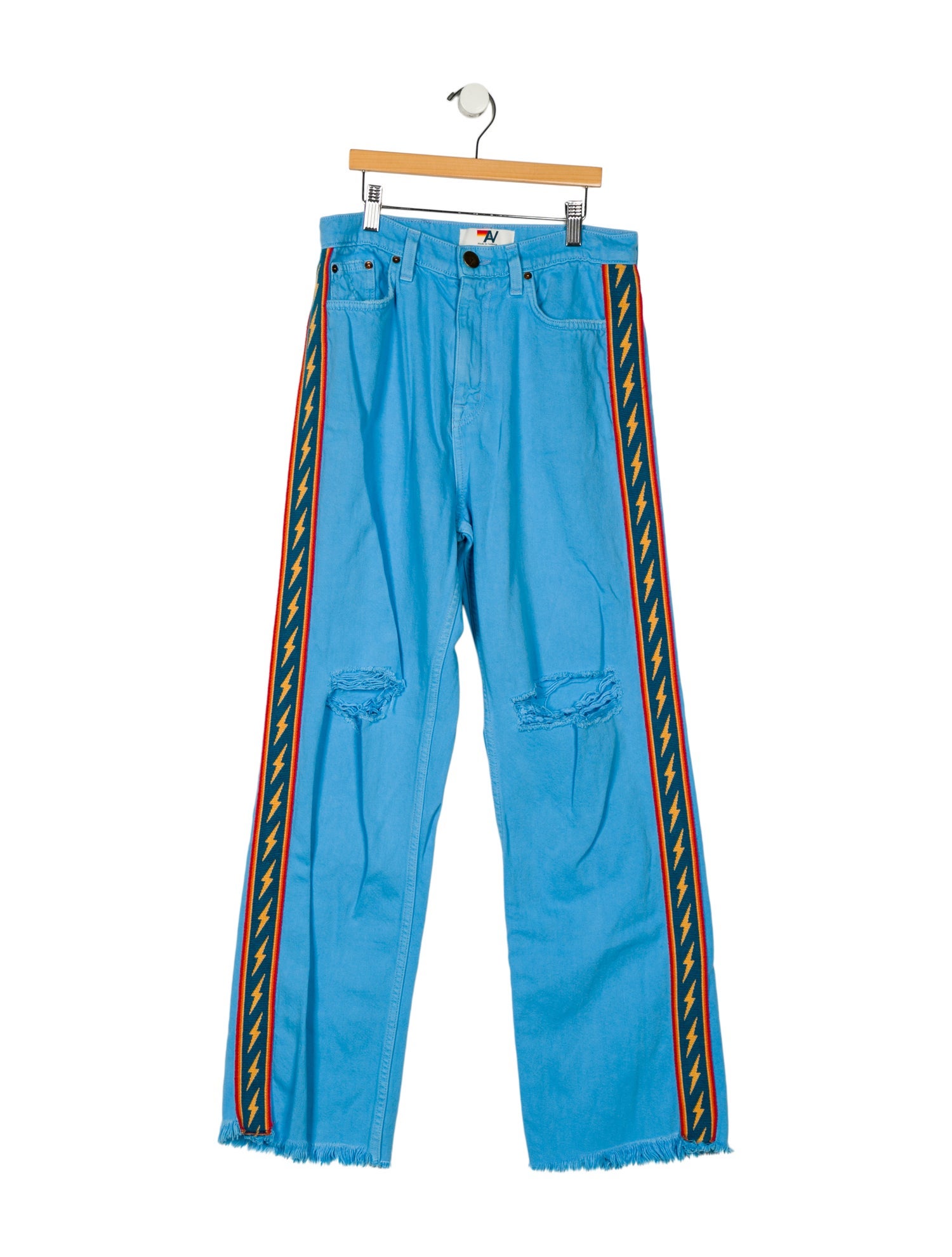 Aviator Nation High-Rise Wide Leg Jeans