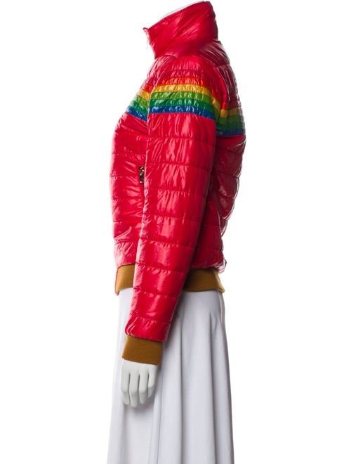 Aviator Nation Nylon Striped Bomber Jacket