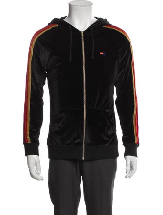 Aviator Nation Striped V-Neck Hoodie