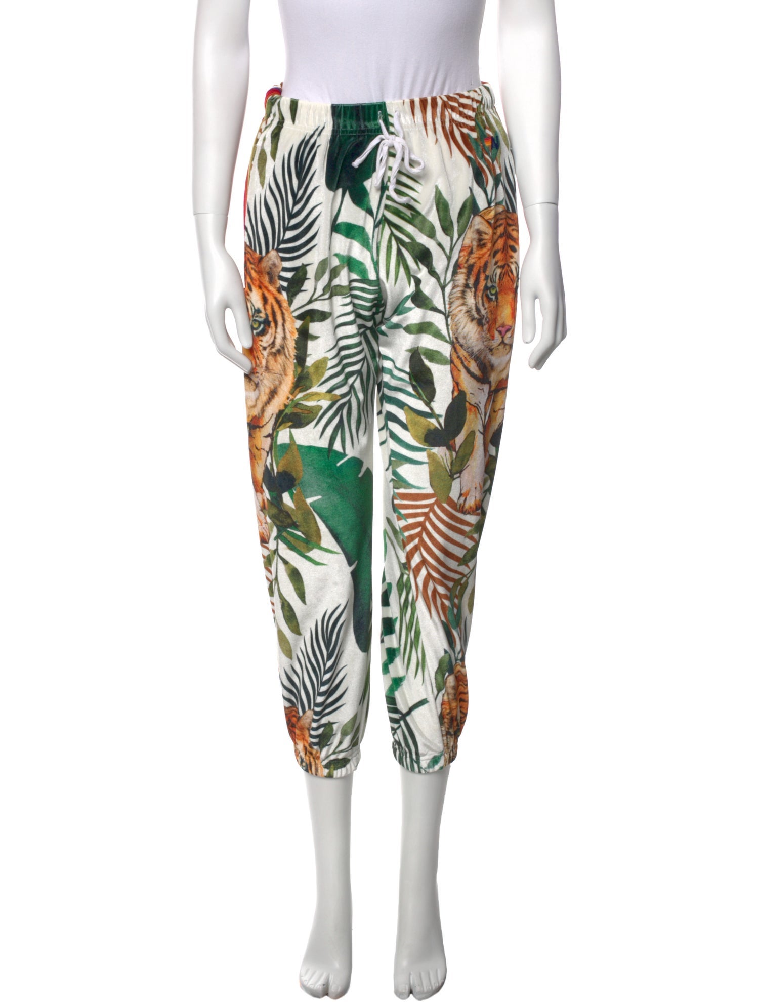 Aviator Nation Floral Print Skinny Leg Pants
