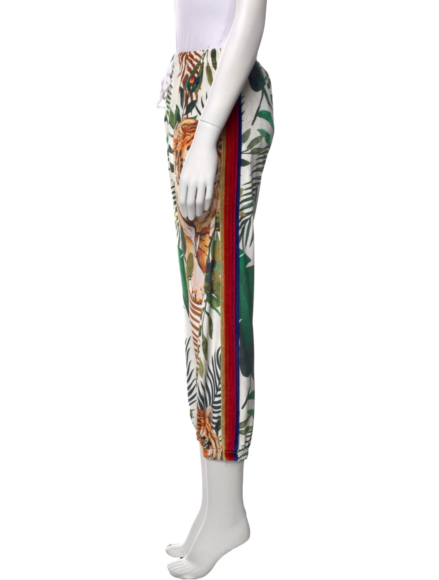 Aviator Nation Floral Print Skinny Leg Pants