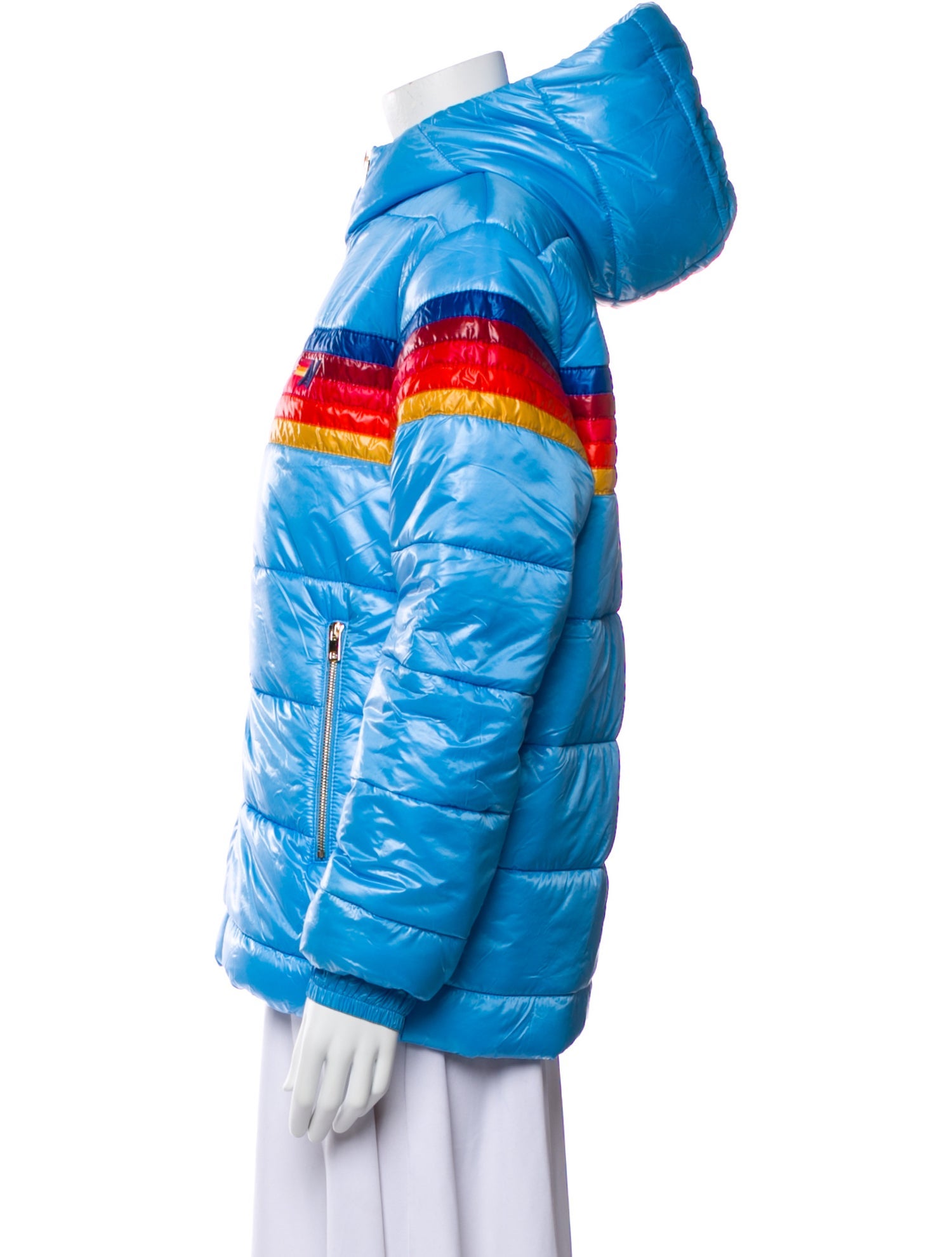 Aviator Nation Nylon Striped Coat