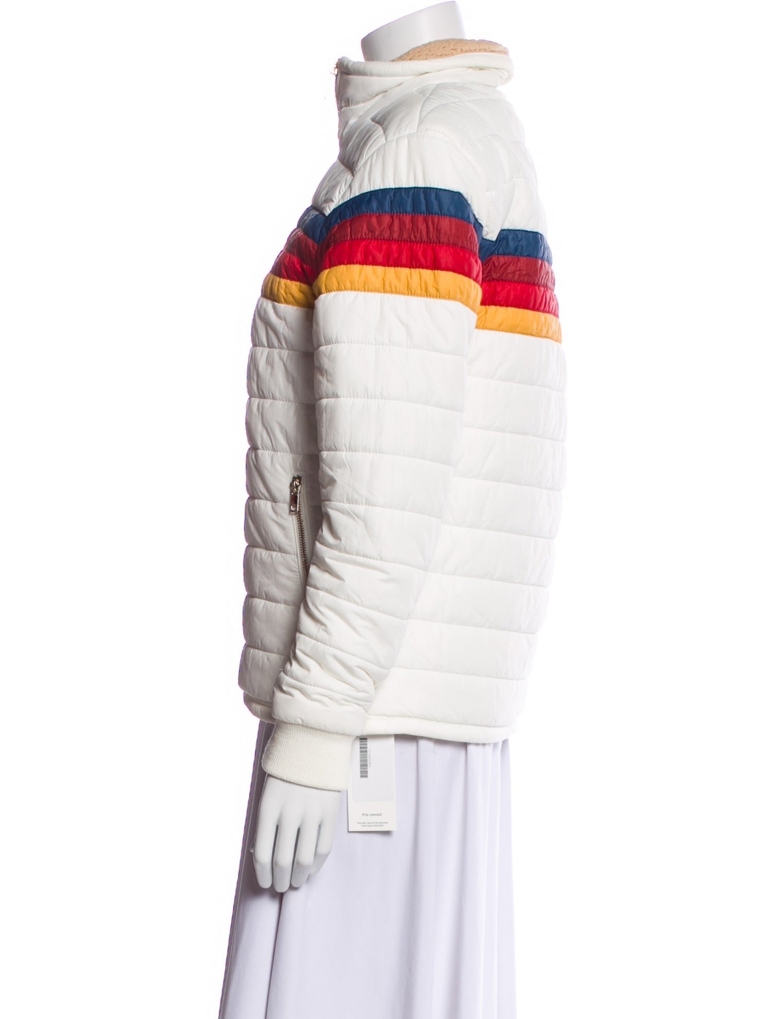 Aviator Nation Nylon Striped Coat