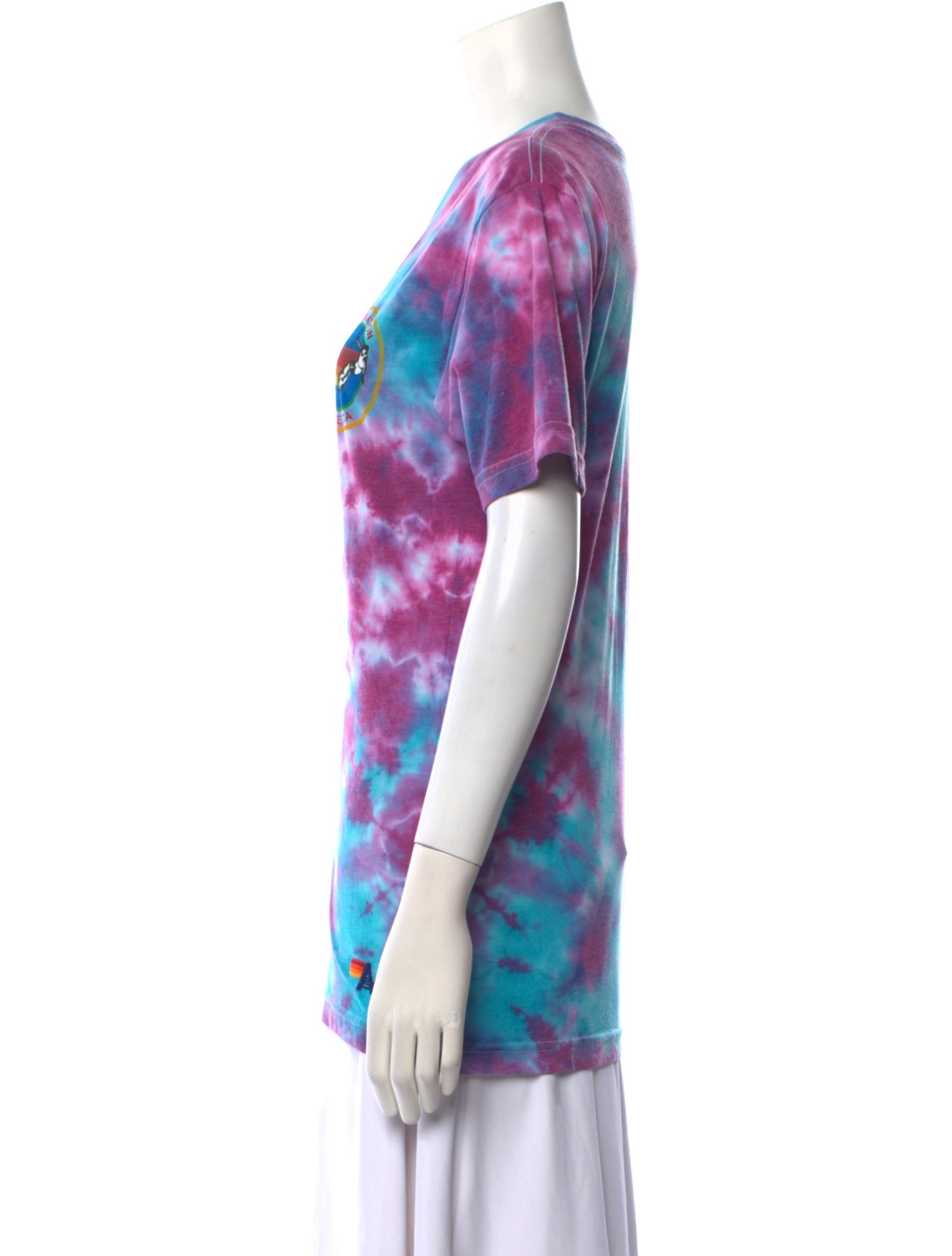 Aviator Nation Tie-Dye Print V-Neck T-Shirt