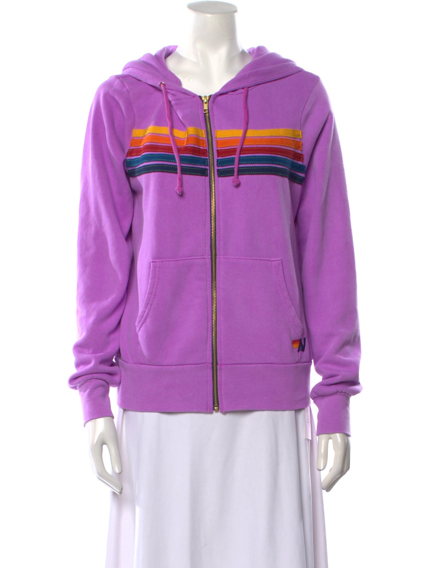 Aviator Nation Striped Crew Neck Sweater