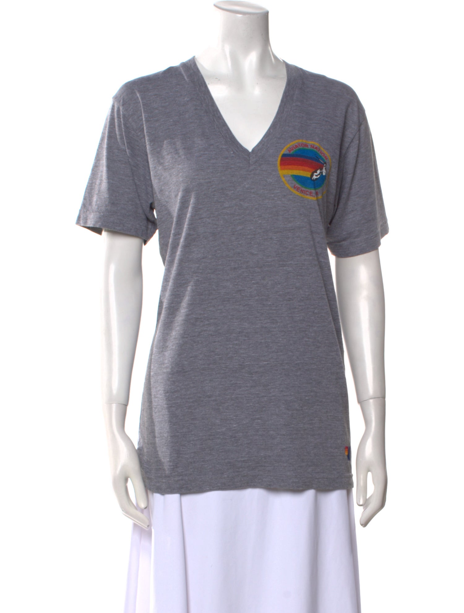 Aviator Nation Graphic Print V-Neck T-Shirt