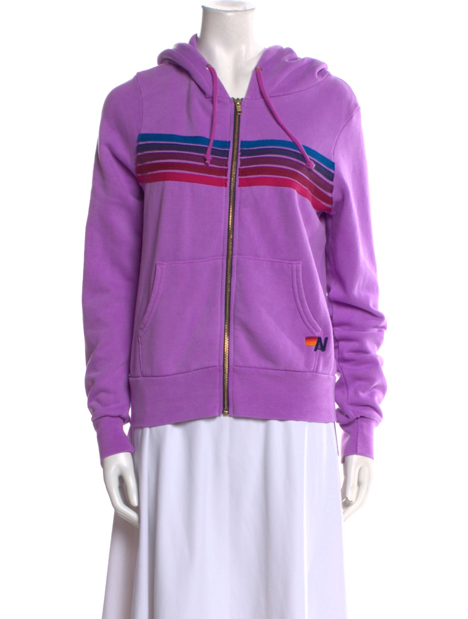 Aviator Nation Striped Crew Neck Sweater