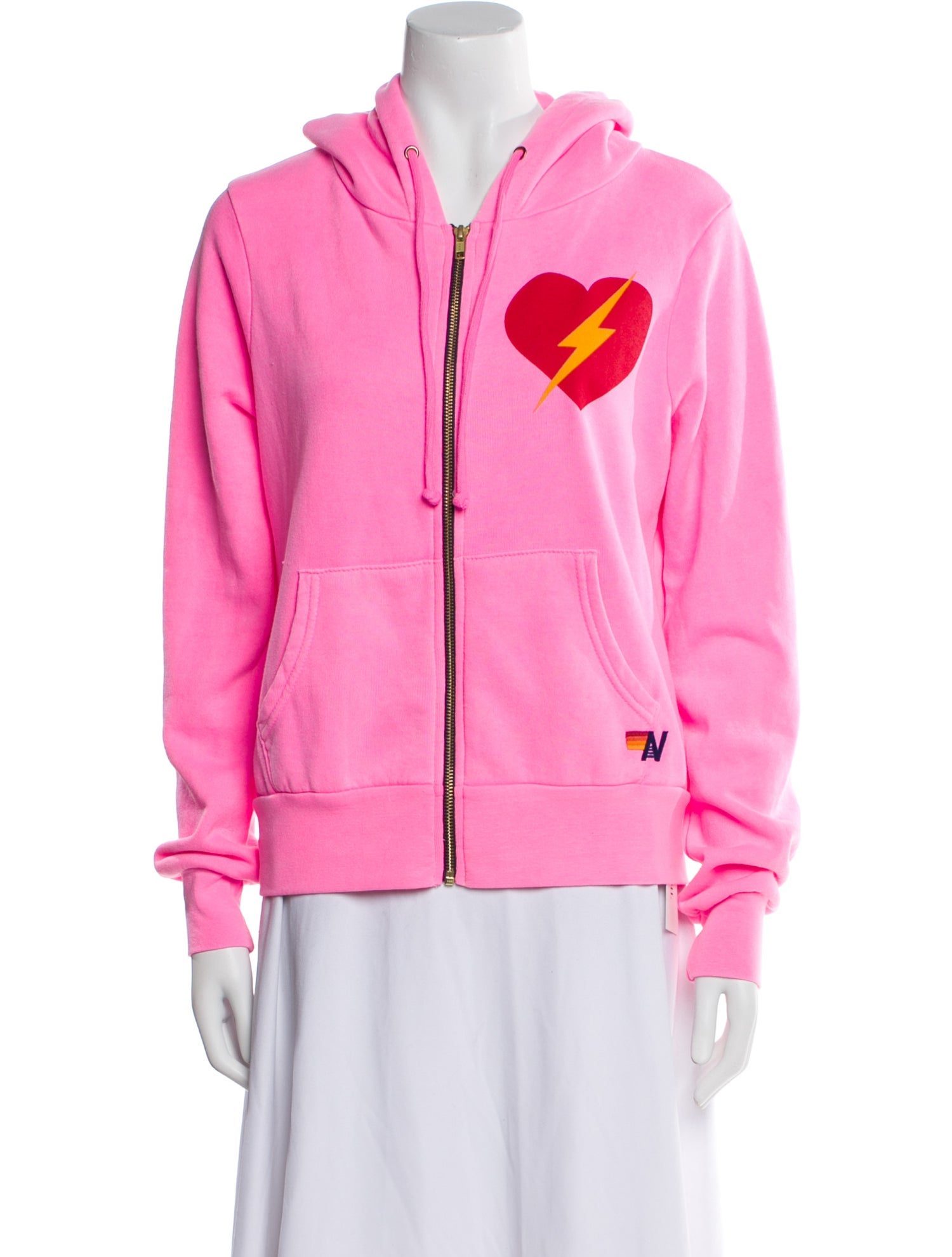 Aviator Nation Graphic Print Crew Neck Sweater